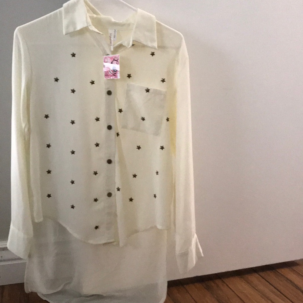 Brand New Ivory Love Culture Blouse